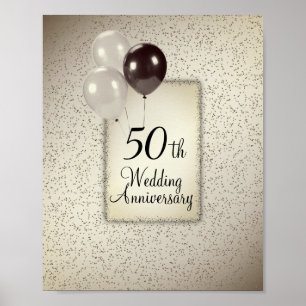 50. Hochzeitstag Poster