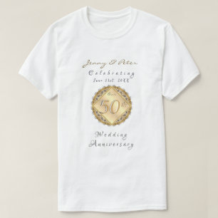 50. Hochzeitstag Rose Gold Color T - Shirt
