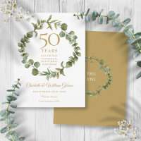 50. Hochzeitstag Save the Date Garland