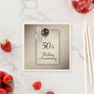 50. Hochzeitstag Serviette