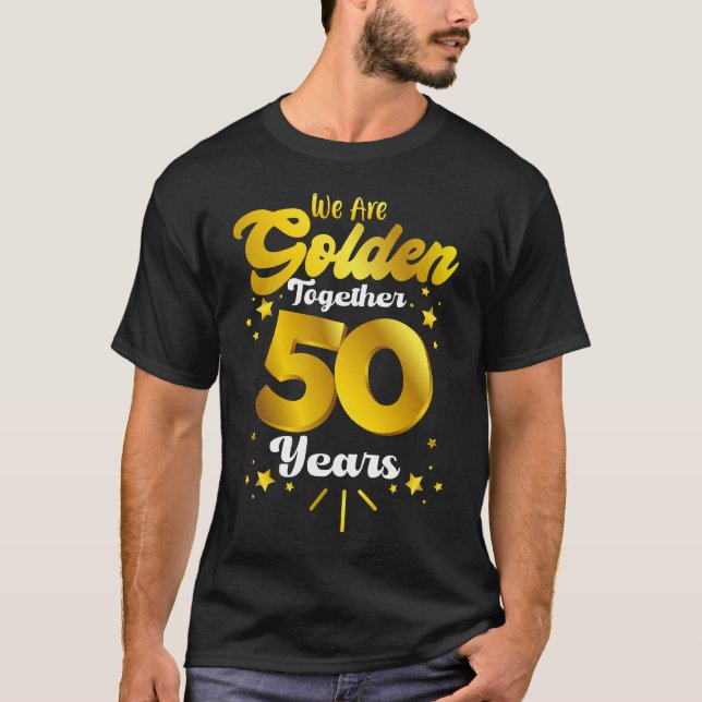 50. Hochzeitstag Shirt, 50. Jahrestag T-Shirt (Vorderseite)