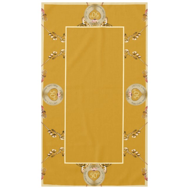 50. Hochzeitstag Tischdecke (Vorderseite)