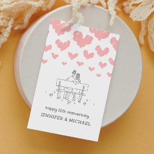 50. Hochzeitstag Verheiratetes Paar Herzen Karte