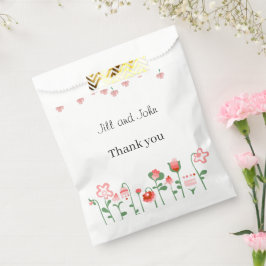 50 Hochzeitstaschen für Gäste Wildblumengarten Geschenktütchen