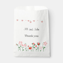 50 Hochzeitstaschen für Gäste Wildblumengarten Geschenktütchen