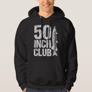 50 Inch Club Musky Fishing Muskie Fisherman Fishes Hoodie