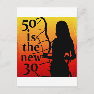 50 is the New 30, 50th Birthday Gifts! Postkarte