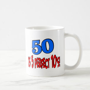 50 ist 5 perfektes 10s (BLAU) Kaffeetasse