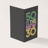 50 ist das neue 30 - 50. Geburtstagsgeschenk Essen