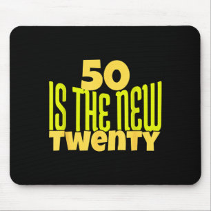 50 Ist Das Neue Zwanzig Lustiger 50. Geburtstag 50 Mousepad