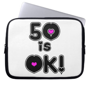 50 ist OKAYgeburtstag Laptopschutzhülle