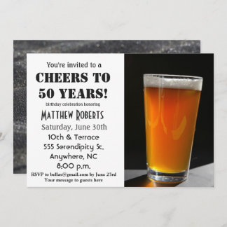 50 Jahre 50. Geburtstagsfeier Einladung