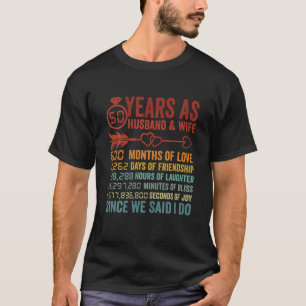 50 Jahre 600 Monate Eheschließungszeit 50. A T-Shirt