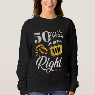 50 Jahre, als ich Mr. Right Funny Couple war, Hoch Sweatshirt