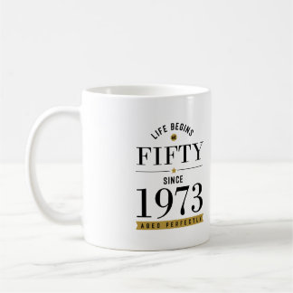 50 Jahre alt 1973 50. Geburtstag T - Shirt Kaffeetasse
