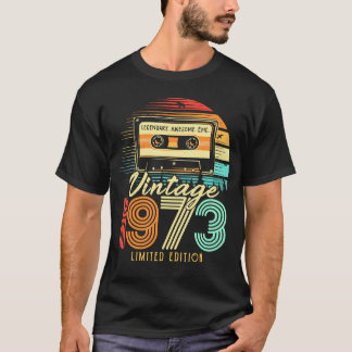 50 Jahre alt 1973 Kassettenband 50. Geburtstag T-Shirt