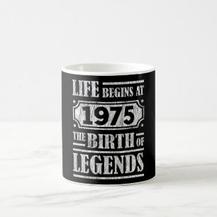 50 Jahre alt 1975 Die Geburt der Legende 50. Gebur Kaffeetasse