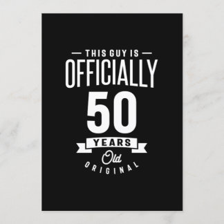 50 Jahre alt - 50. Geburtstag Funny Gift Einladung