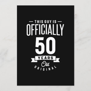 50 Jahre alt - 50. Geburtstag Lustiges Geschenk Einladung