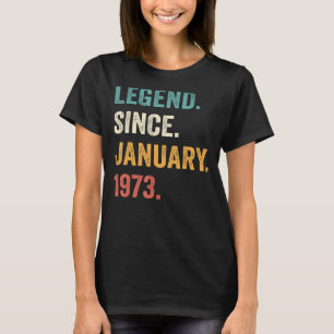 50 Jahre alt 50. Geburtstag Männer lehnen seit Jan T-Shirt