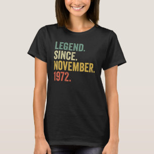 50 Jahre alt 50. Tag Männer lehnen seit 1. Novembe T-Shirt