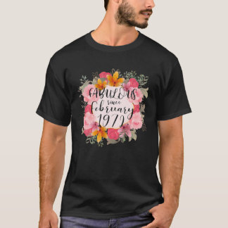 50 Jahre alt Fabulous Happy Februar 1972 50th Birt T-Shirt