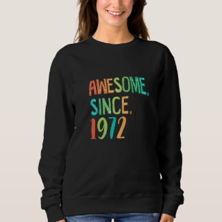 50 Jahre alt Mädchen Herz Blumendekor Phantastisch Sweatshirt