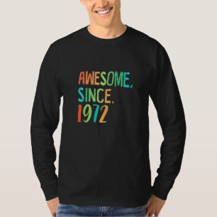 50 Jahre alt Mädchen Herz Blumendekor Phantastisch T-Shirt