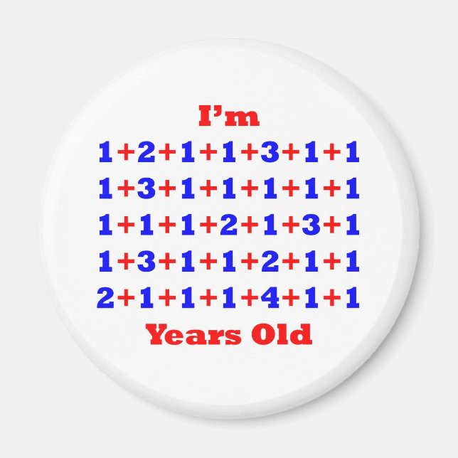 50 Jahre alt! Magnet (Vorne)