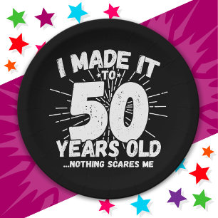50 Jahre alt Sarcastic Meme Funny 50. Geburtstag Pappteller