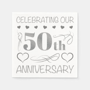 50 Jahre alt Serviette