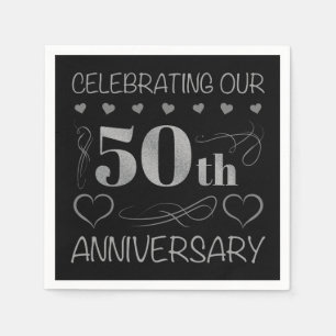 50 Jahre alt Serviette