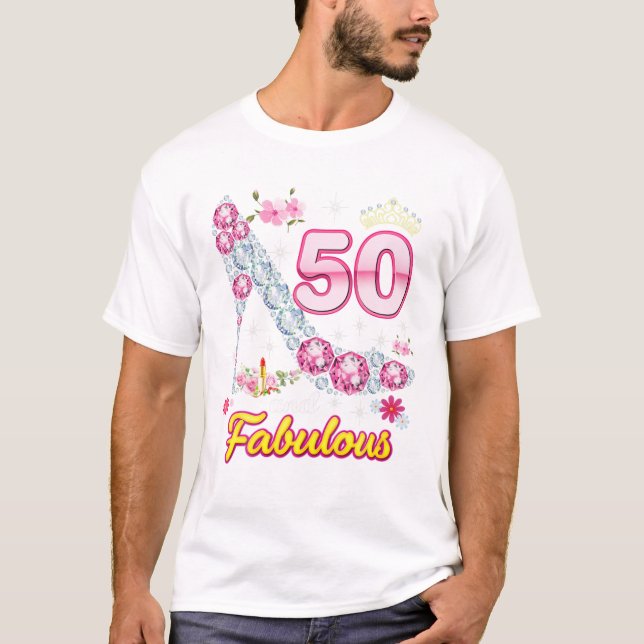 50 Jahre alt und herrlich 50. T-Shirt (Vorderseite)