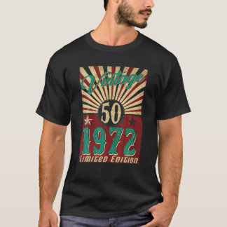 50 Jahre alt Vintag 1972 Limited Edition 50. Gebur T-Shirt