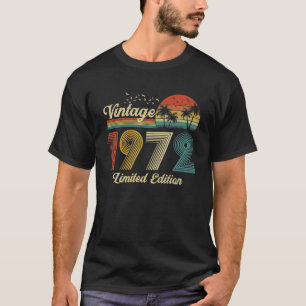 50 Jahre alt Vintag 1972 Limited Edition 50. T-Shirt