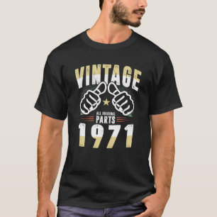 50 Jahre alt Vintag 50 Geburtstag Geboren 1971 Ret T-Shirt