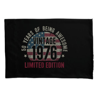 50 Jahre alt Vintage 1976 50. Geburtstag Limitiert Kissenbezug