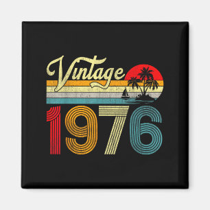 50 Jahre alt Vintage 1976 50. Geburtstag Männer Fr Magnet