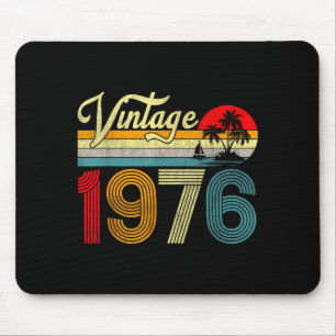 50 Jahre alt Vintage 1976 50. Geburtstag Männer Fr Mousepad