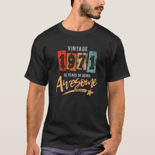 50 Jahre alte Geschenke Vintag 1971 Limited Editio T-Shirt