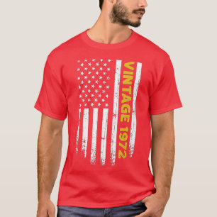 50 Jahre alte Geschenke Vintag 1972 amerikanische T-Shirt