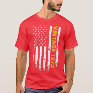 50 Jahre alte Geschenke Vintag 1972 amerikanische T-Shirt