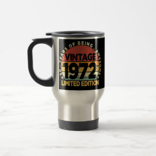 50 Jahre alte Geschenke Vintage 1972 limitierte Au Reisebecher