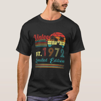 50 Jahre alte Geschenke Vintage 1972 Limitierte Au T-Shirt