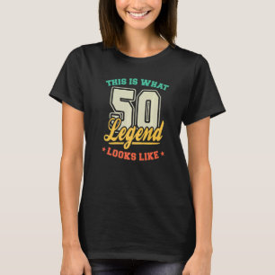 50 Jahre alte Legende, so sieht es aus wie 50 Retr T-Shirt