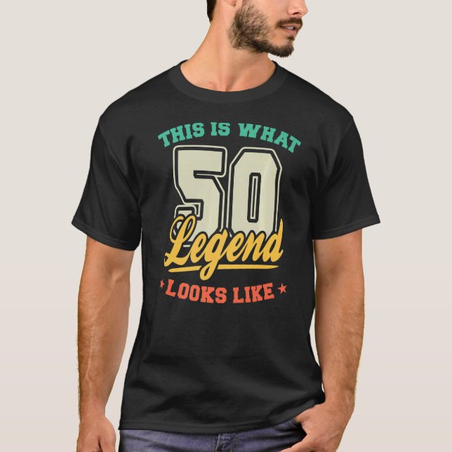 50 Jahre alte Legende, so sieht es aus wie 50 Retr T-Shirt (Vorderseite)