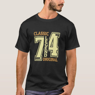 50 Jahre alter Klassiker 1974 Legend Original 50.  T-Shirt