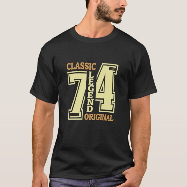 50 Jahre alter Klassiker 1974 Legend Original 50.  T-Shirt (Vorderseite)