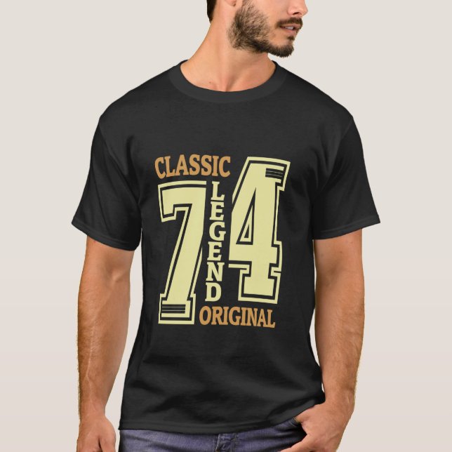 50 Jahre alter Klassiker 1974 Legend Original 50.  T-Shirt (Vorderseite)