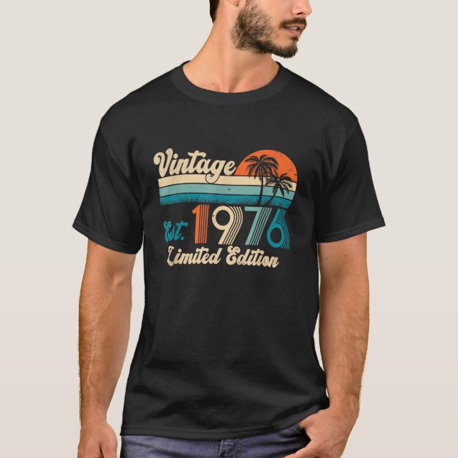 50 Jahre alter Klassiker Geboren 1976 Retro 50 Jah T-Shirt (Vorderseite)